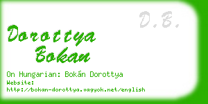 dorottya bokan business card